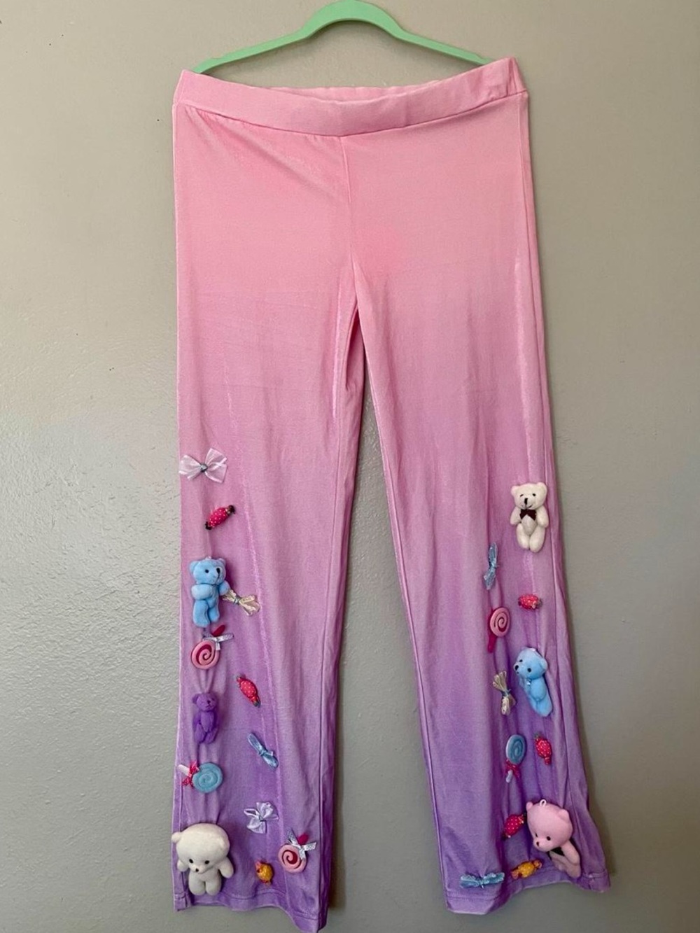 Dolls kill sugar thrillz candy stuffed bear pants size small NWT